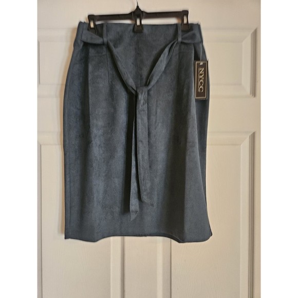 New York Dresses & Skirts - NYCC New York Clothing Company Skirt Large  Tie Waist Midi Length Dark Green